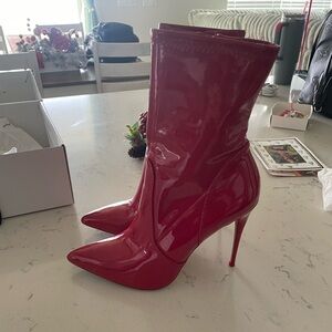 Aldo red booties